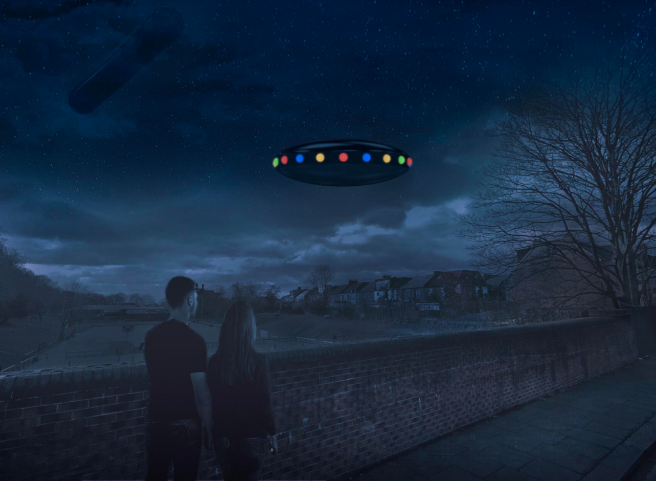 James’s artistic impression of the Turnpike Lane UFO