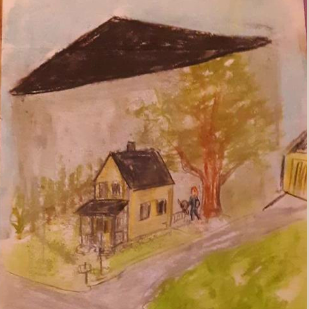 Jeff and his mother’s drawing of the triangular UFO