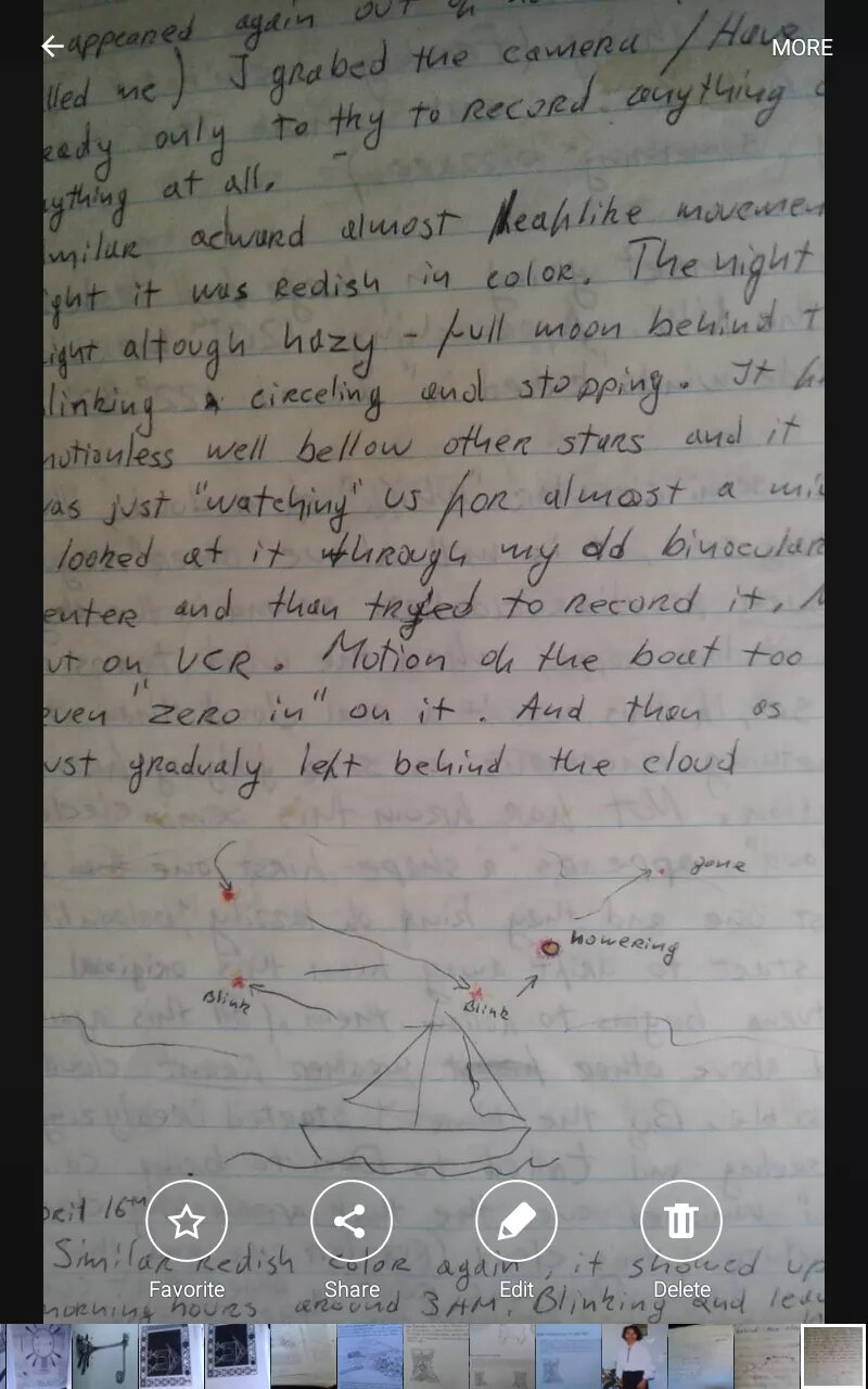 Followed Pacific UFO witness material 4