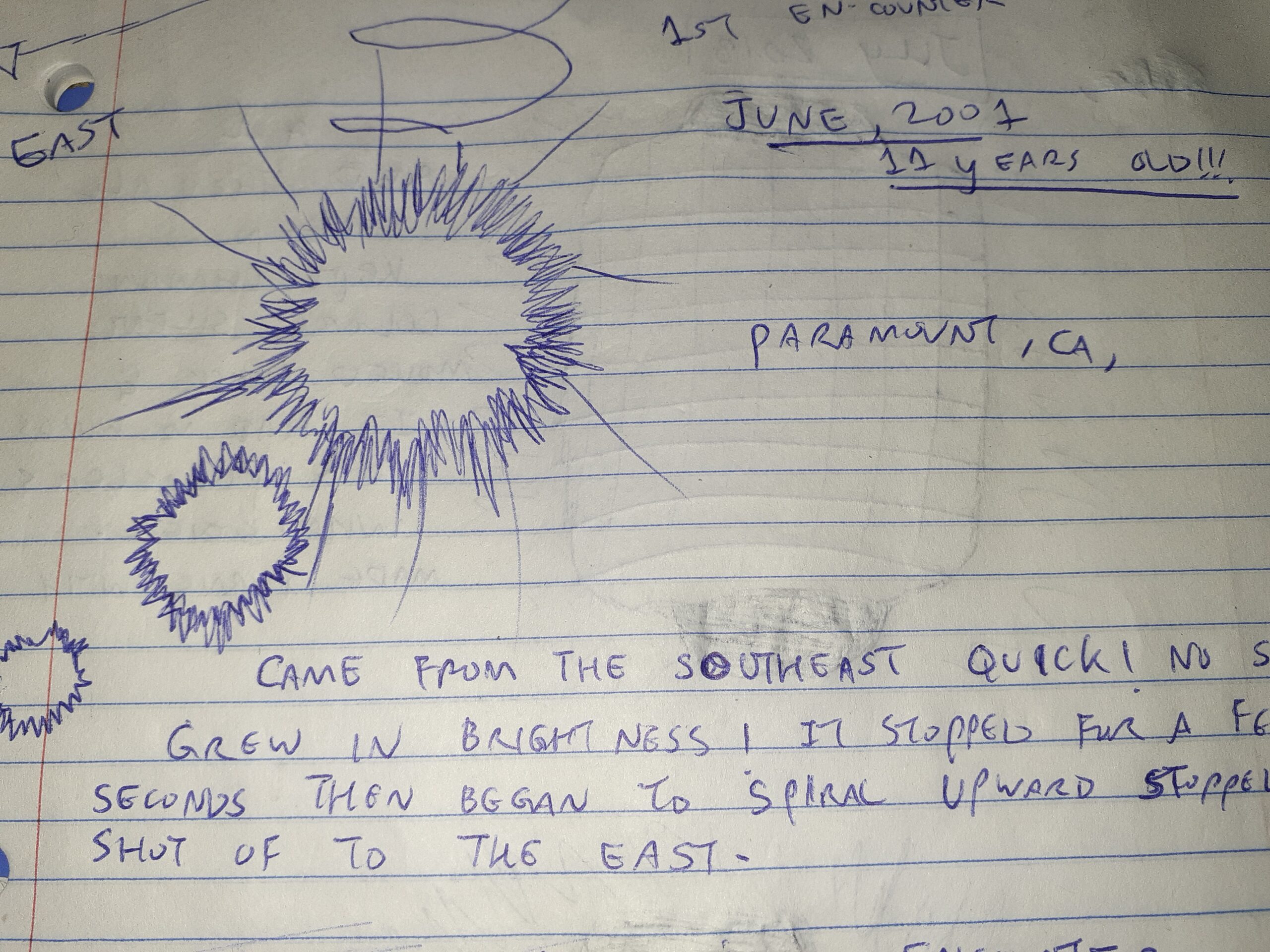Giovanni sketch of witnessed object, image 1